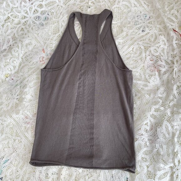 Wilfred Aritzia Silk Cashmere Racerback Tank Dress in Grey - S - Picture 6 of 9